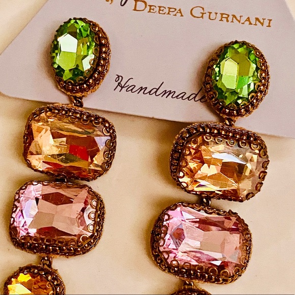 NWT Anthropologie Deepa Beaded Crystal Chandeliers - Picture 12 of 14